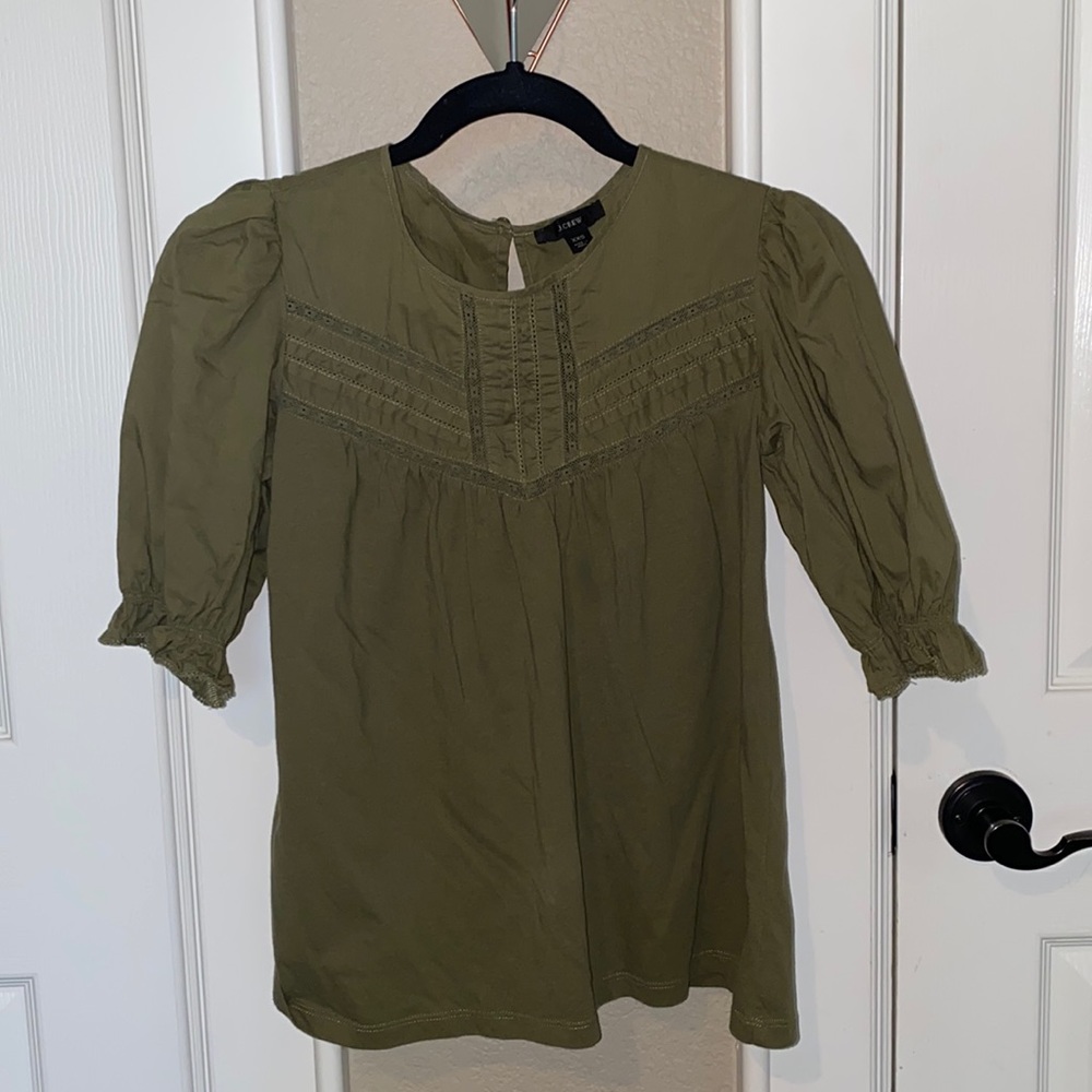 J Crew Puff Sleeve Blouse
